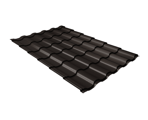 image 3 (3) Металлочерепица "Кредо" ("Kredo") v01 0,5 Satin RAL 8017 шоколад